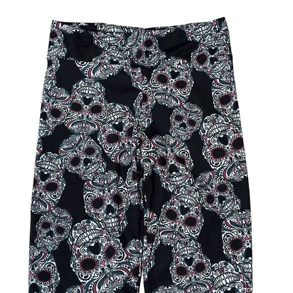 NWT EYE CANDY Skull Print Leggings MEDIUM - Picture 3 of 13